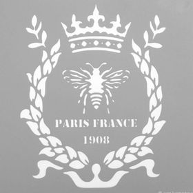 Artikel Paris Royal Bee Stencil Boyama Şablonu 30x30 cm Duvar Stencil