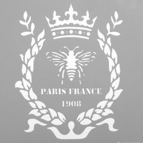 Artikel Paris Royal Bee Stencil Boyama Şablonu 30x30 cm Duvar Stencil
