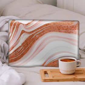 Artikel Pembe Altın Agate Dilimi Notebook Sticker