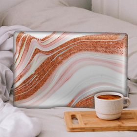 Artikel Pembe Altın Agate Dilimi Notebook Sticker
