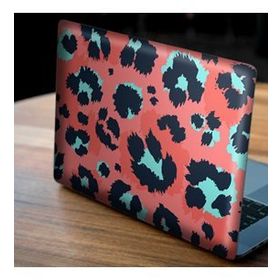 Artikel Pembe Mavi Leopar Deseni Notebook Sticker