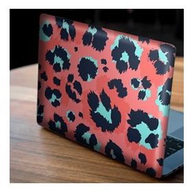 Artikel Pembe Mavi Leopar Deseni Notebook Sticker