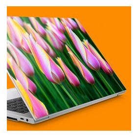 Artikel Pembe Sarı Laleler Notebook Sticker