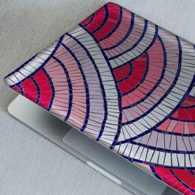 Artikel Pembe Tonlarında Mozaik Notebook Sticker