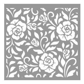 Artikel Peony Desen Stencil Boyama Şablonu 30x30 cm Duvar Stencil