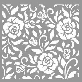 Artikel Peony Desen Stencil Boyama Şablonu 30x30 cm Duvar Stencil