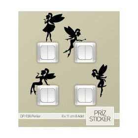 Artikel Periler Priz Duvar Stickerı