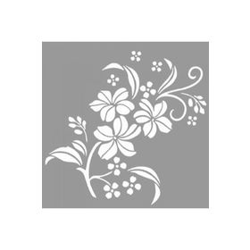 Artikel Plumeria Desen Stencil Boyama Şablonu