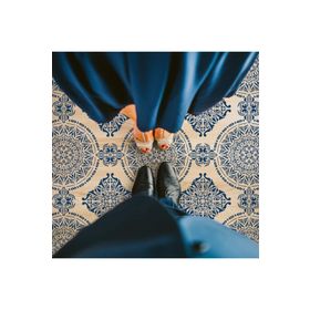 Artikel Quad Kare Mandala Stencil Boyama Şablonu
