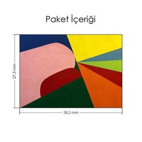 Artikel Rengarenk Desen Notebook Sticker
