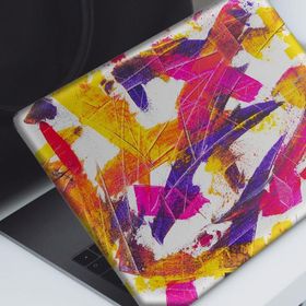 Artikel Renkli Fırça Darbeleri Notebook Sticker
