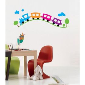 Artikel Renkli Tren Duvar Stickerı