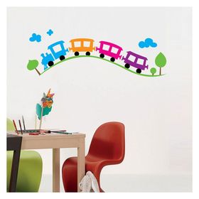 Artikel Renkli Tren Duvar Stickerı