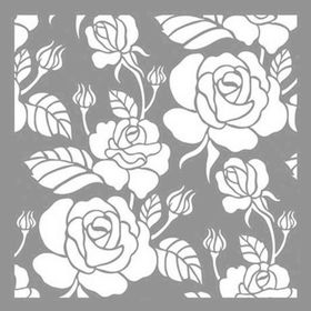 Artikel Rose Desen 2 Stencil Boyama şablonu 30x30 cm Duvar Stencil