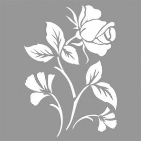 Artikel Rose Desen Stencil Boyama Şablonu