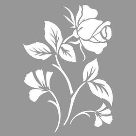 Artikel Rose Desen Stencil Boyama Şablonu