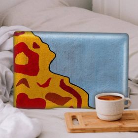 Artikel Sarı Mavi Memphis Desen Notebook Sticker