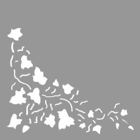 Artikel Sarmaşık Köşesi Stencil Boyama şablonu 30x30 cm Duvar Stencil