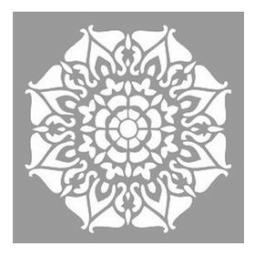 Artikel Sekizgen Mandala Stencil Boyama Şablonu