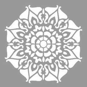 Artikel Sekizgen Mandala Stencil Boyama Şablonu