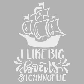 Artikel Ships Stencil Boyama Şablonu 30x30 cm Duvar Stencil