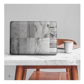 Artikel Siyah Beyaz Mermer Deseni Notebook Sticker