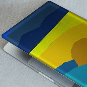 Artikel Soyut Mavili Yağlı Boya Notebook Sticker