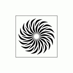Artikel Spiral 2 Stencil Boyama Şablonu 30x30 cm Duvar Stencil