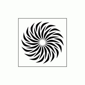 Artikel Spiral 2 Stencil Boyama Şablonu 30x30 cm Duvar Stencil