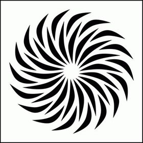 Artikel Spiral 2 Stencil Boyama Şablonu 30x30 cm Duvar Stencil