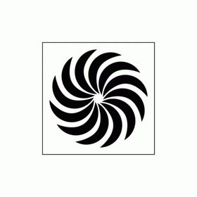 Artikel Spiral 4 Stencil Boyama Şablonu 30x30 cm Duvar Stencil