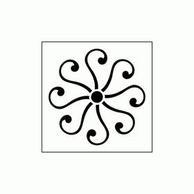 Artikel Spiral 5 Stencil Boyama Şablonu 30x30 cm Duvar Stencil