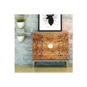 Artikel ST-002 Çiçek Deseni 1 Stencil Tasarımı 30x30 cm Kanvas Tablo