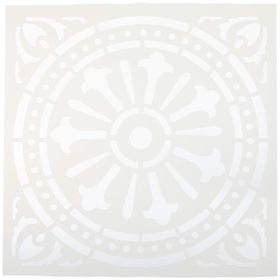 Artikel ST-007 Karo 3 Stencil Tasarımı 30x30 cm Kanvas Tablo