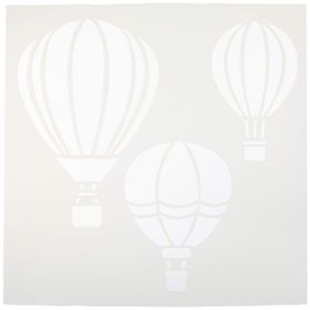 Artikel ST-011 Balonlar Stencil Tasarımı 30x30 cm Kanvas Tablo
