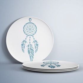 Artikel ST-012 Düş Kapanı Stencil Tasarımı 30x30 cm Kanvas Tablo
