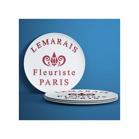 Artikel ST-023 Fleuriste Stencil Tasarımı 30x30 cm Kanvas Tablo