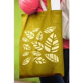Artikel ST-035 Yapraklar 2 Stencil Tasarımı 30x30 cm Kanvas Tablo