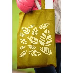Artikel ST-035 Yapraklar 2 Stencil Tasarımı 30x30 cm Kanvas Tablo