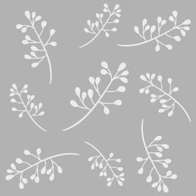 Artikel ST-039 Çiçekler 3 Stencil Tasarımı 30x30 cm Kanvas Tablo