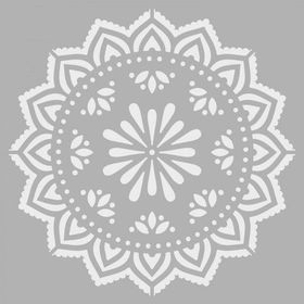 Artikel ST-074 Dantel Stencil Tasarımı 30x30 cm Kanvas Tablo