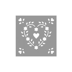 Artikel ST-1003 Karo Seaside Stencil Tasarımı 30x30 cm Kanvas Tablo