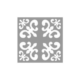 Artikel ST-1018 Damask Karo 2 Stencil Tasarımı 30x30 cm Kanvas Tablo