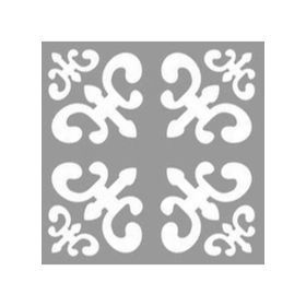 Artikel ST-1018 Damask Karo 2 Stencil Tasarımı 30x30 cm Kanvas Tablo