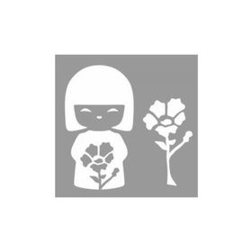 Artikel ST-1028 Japon Kız Çocuk Stencil Tasarımı 30x30 cm Kanvas Tablo