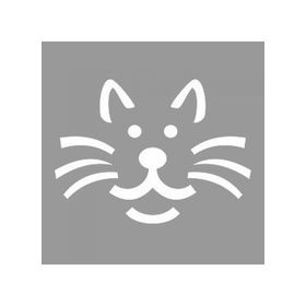 Artikel ST-1036 Sevimli Minimal Kedi Stencil Tasarımı 30x30 cm Kanvas Tablo