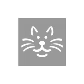Artikel ST-1036 Sevimli Minimal Kedi Stencil Tasarımı 30x30 cm Kanvas Tablo