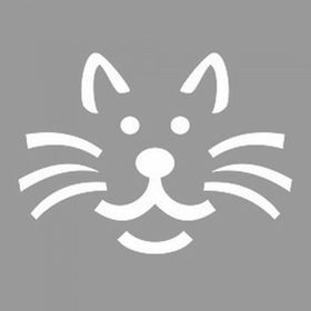 Artikel ST-1036 Sevimli Minimal Kedi Stencil Tasarımı 30x30 cm Kanvas Tablo