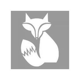 Artikel ST-1046 Sevimli Minimal Tilki 2 Stencil Tasarımı 30x30 cm Kanvas Tablo