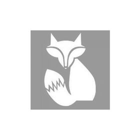 Artikel ST-1046 Sevimli Minimal Tilki 2 Stencil Tasarımı 30x30 cm Kanvas Tablo